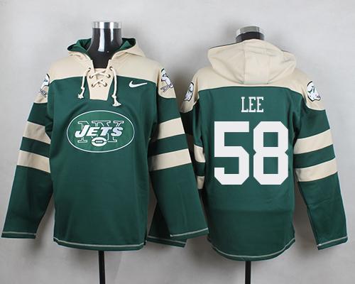 Nike Jets #58 Darron Lee Green Player Pullover NFL Hoodie